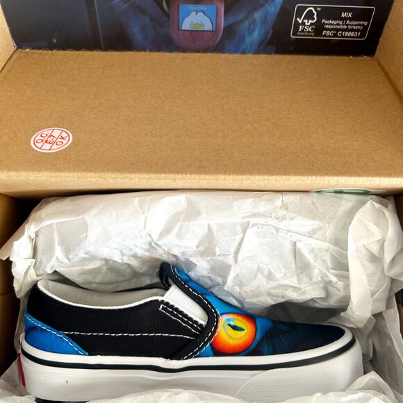 VANS Classic Slip On x KPOP Demon Hunters Little Kids Sneakers VN000EECBMA Sz 11 - Picture 2 of 5